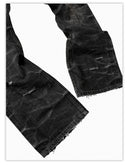 「ABYSM」Blackened Distressed Straight-Leg Jeans