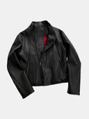「BULL OF HEAVEN」 Buffalo-Grain Curved-Sleeve Jacket