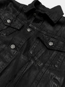 「REEF」Deconstructed Waxed Denim Jacket