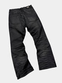 「MAMBA」Waxed Creased Boot-Cut Jeans
