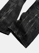 「HURRICANE」 Lightning Fade Curved-Leg Jeans
