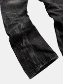 「HURRICANE」 Lightning Fade Curved-Leg Jeans
