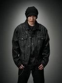 「REEF」Deconstructed Waxed Denim Jacket