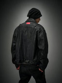 「REEF」Deconstructed Waxed Denim Jacket