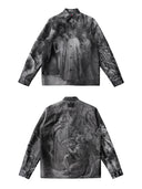 「GOD FATHER」Million-Stitch Jacquard Shirt