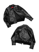 「TORPEDO」Deconstructed Panelled Faux Leather Jacket