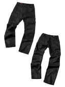 「NESSIE」Waxed Curved-Leg Stretch Jeans