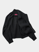 「NIGHT BLADE」 Asymmetric Zip Knit Cardigan