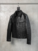 「EXPLOSION」Sculptural Crackle-Finish Jacket