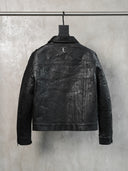 「EXPLOSION」Sculptural Crackle-Finish Jacket