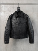 「EXPLOSION」Sculptural Crackle-Finish Jacket