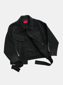 「HUNTER」 Oversized Suede Raglan Jacket