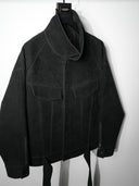 「HUNTER」 Oversized Suede Raglan Jacket