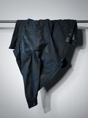 「POLAR NIGHT」Gradient Waxed Deconstructed Denim Jacket