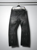 「HURRICANE」 Lightning Fade Curved-Leg Jeans