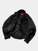 「DARK CHROME」 Exoskeletal Nylon Moto Jacket