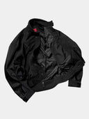 「DARK CHROME」 Exoskeletal Nylon Moto Jacket