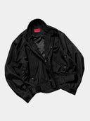 「DARK CHROME」 Exoskeletal Nylon Moto Jacket