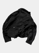 「DARK CHROME」 Exoskeletal Nylon Moto Jacket
