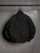 「DARK CHROME」 Exoskeletal Nylon Moto Jacket