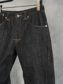 「STRUCTURE」Engineered Selvedge Curved-Leg Jeans