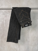 「STRUCTURE」Engineered Selvedge Curved-Leg Jeans
