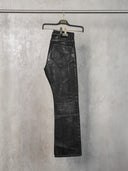 「LUTSER I」DARK-WAXED Creased Skinny Jeans