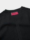 「RAVEN」Sculpted Wool-Blend Knit Top