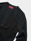 「RAVEN」Sculpted Wool-Blend Knit Top