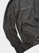 「SANDSTORM」Overdyed Panelled Long-Sleeve T-Shirt