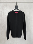 「RAVEN」Sculpted Wool-Blend Knit Top