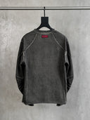 「SANDSTORM」Overdyed Panelled Long-Sleeve T-Shirt