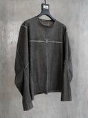 「SANDSTORM」Overdyed Panelled Long-Sleeve T-Shirt