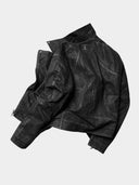 「DARK HALBERD」Waxed Twill Biker Jacket