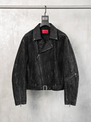 「DARK HALBERD」Waxed Twill Biker Jacket