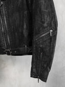 「DARK HALBERD」Waxed Twill Biker Jacket