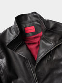 「RED OWL」Sculpted Asymmetric PU Jacket
