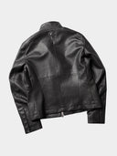 「RED OWL」Sculpted Asymmetric PU Jacket