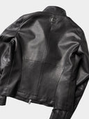 「RED OWL」Sculpted Asymmetric PU Jacket