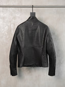 「RED OWL」Sculpted Asymmetric PU Jacket