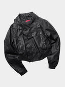 「DARK OPS」 Matte Coated Curved-Sleeve Bomber