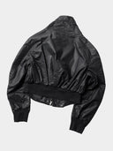 「DARK OPS」 Matte Coated Curved-Sleeve Bomber