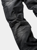 「FOG DEMON」Washed Moleskin Creased Straight-Leg Cargo Pants