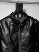 「TORPEDO」Deconstructed Panelled Faux Leather Jacket