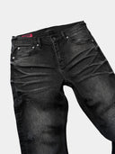 「GHOST CLAWS」 Gradient Whiskered Boot-Cut Jeans