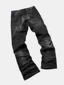 「GHOST CLAWS」 Gradient Whiskered Boot-Cut Jeans