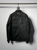 「VENOM」Waxed Structured-Shoulder Denim Shirt