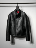 「BULL OF HEAVEN」 Buffalo-Grain Curved-Sleeve Jacket
