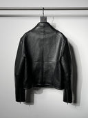 「BULL OF HEAVEN」 Buffalo-Grain Curved-Sleeve Jacket