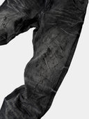 「ABYSM」Blackened Distressed Straight-Leg Jeans
